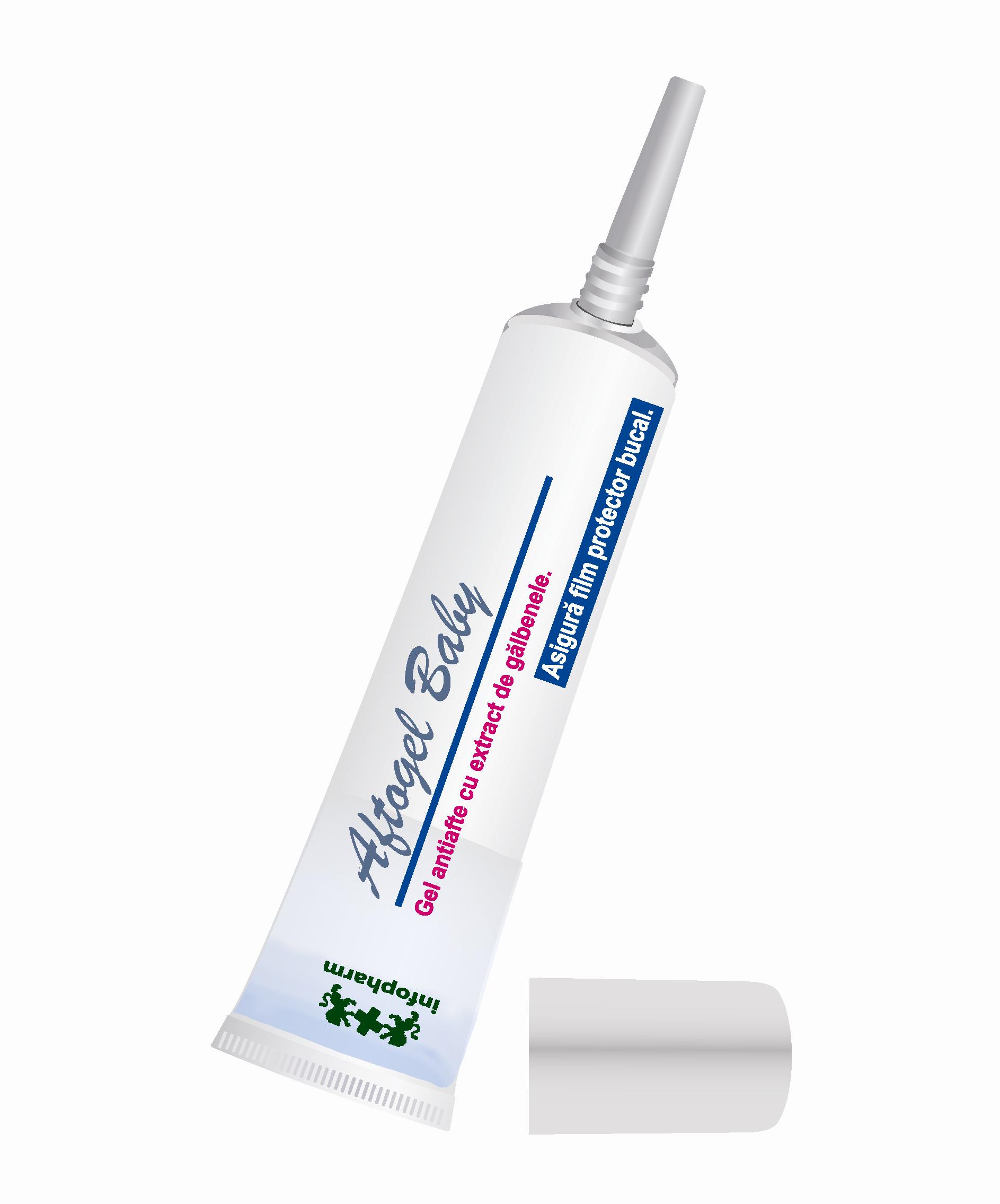 Produse - Aftogel baby, infopharm, gel, contra aftelor bucale cu extract de galbenele, 15 ml