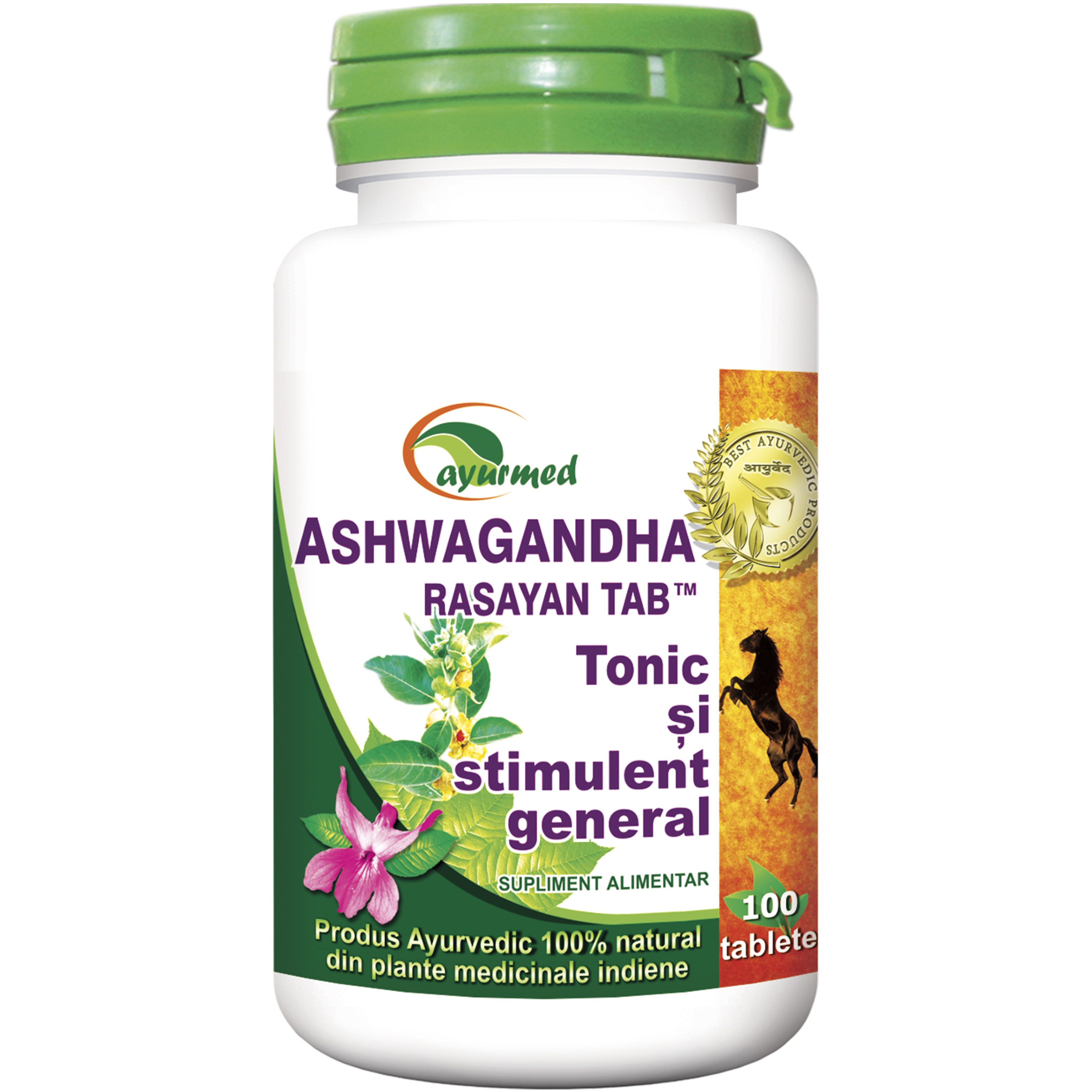 Supliment alimentar ASHWAGANDHA RASAYAN, AYURMED, 100 tablete