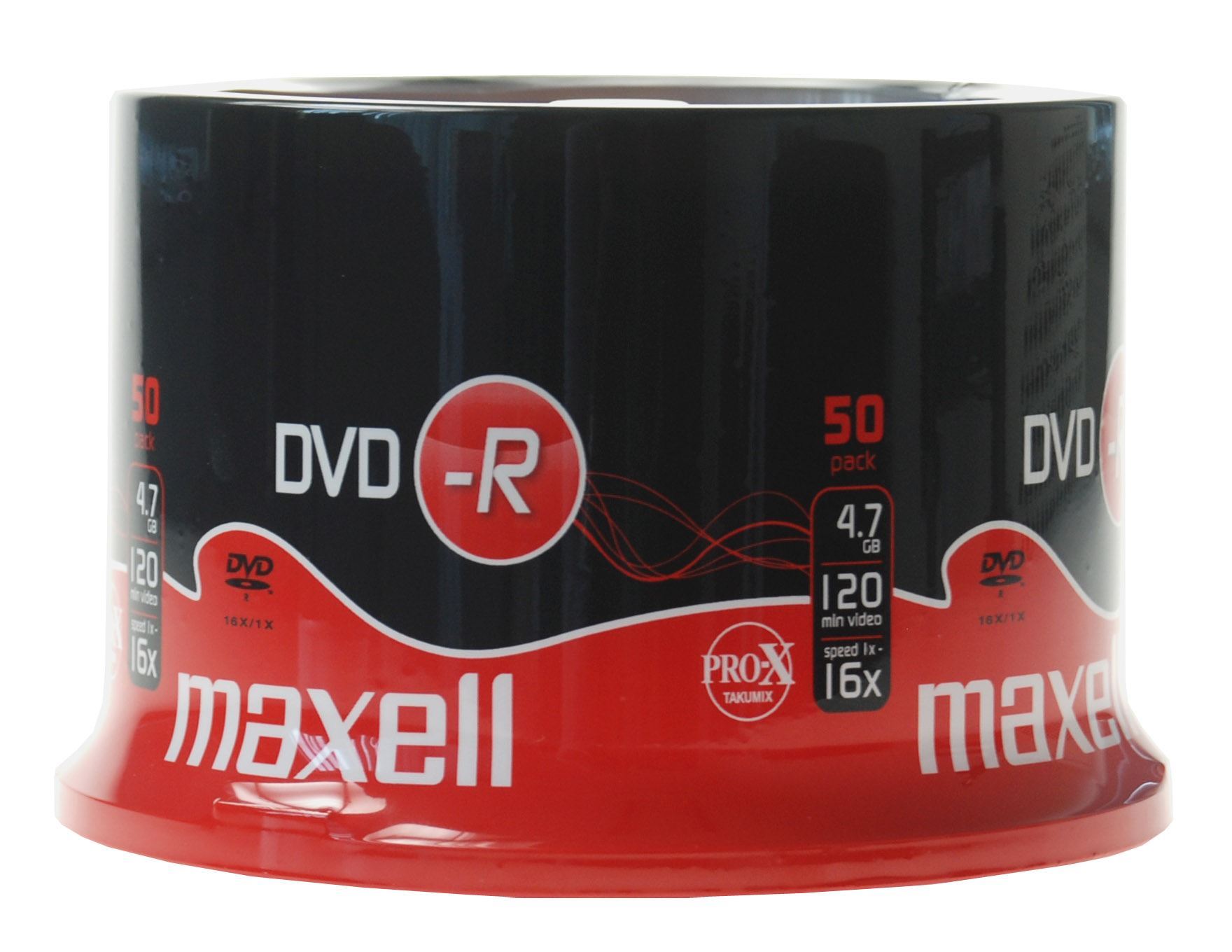Produse EmagMarketplace - DVD-R, 4.7Gb, 16X , Maxell , Cake Box , 50 buc -275610.40.TW