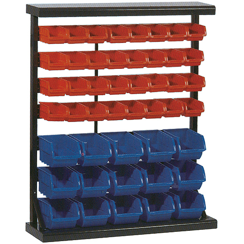 Organizatoare si cutii scule - Raft organizator pentru suruburi si accesorii 1150x940x30mm, 32 cutii mici si 15 cutii mari