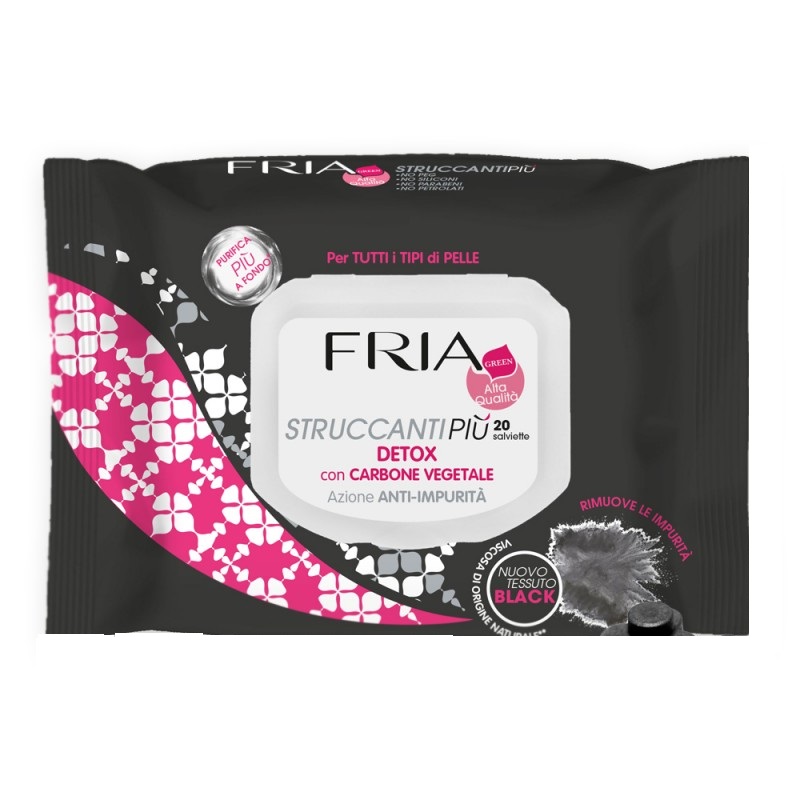 Produse - Servetele Demachiante Detox, Carbune Vegetal, 20 bucati