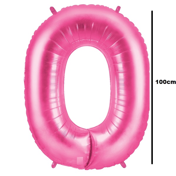 Black Friday - Balon folie cifra 0 roz 100cm