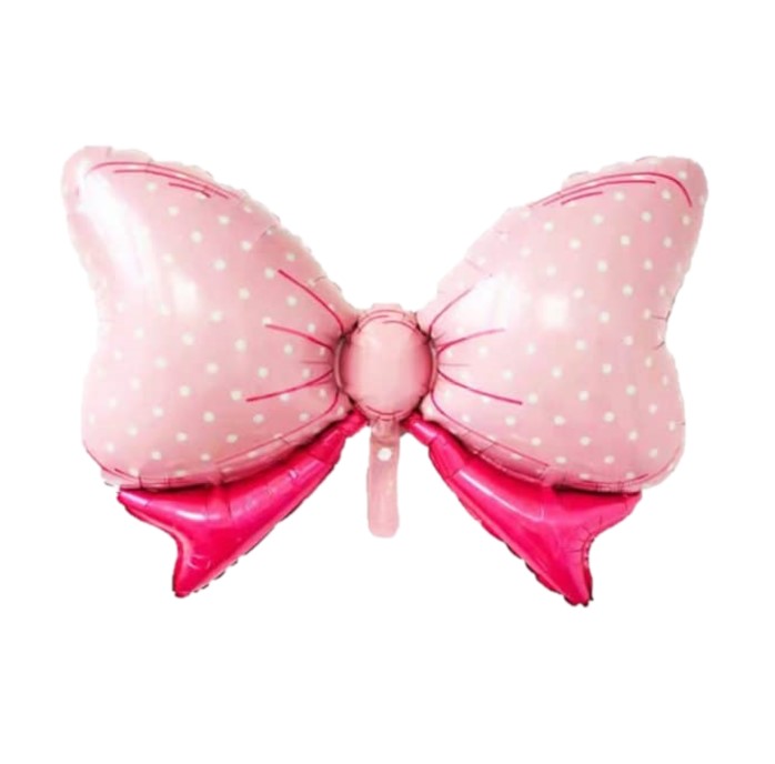 Import EmagMarketplace - Balon folie funda roz cu buline 80 cm