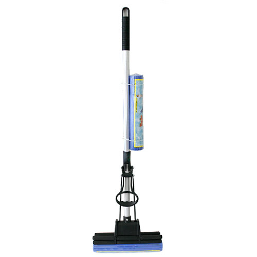 Maturi, Mopuri si galeti - Mop Cleonix cu sistem stoarcere pe maner 128cm+mop rezerva