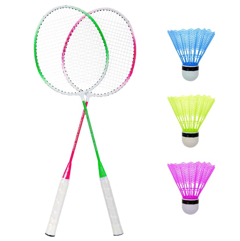 Foundation Morning exercises plus Set 2 rachete de badminton,Zola®, ideale pentru copii, colorate - eMAG.ro