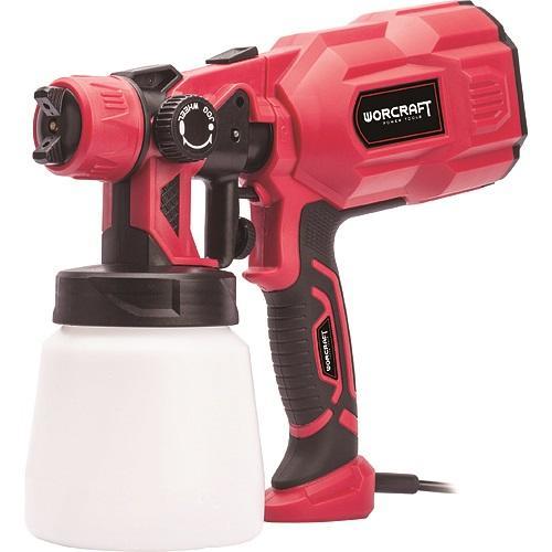 Pistoale si sisteme de vopsit si tencuit - Pistol electric de vopsit Worcraft 550W, rezervor 800 ml