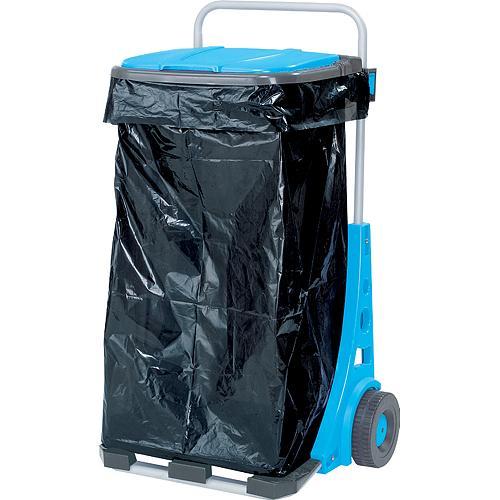 Cosuri de gunoi - Suport pentru saci de gunoi cu roti pentru gradina, carucior transport max 50 kg/120 l