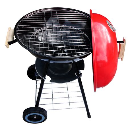 Gratare gradina - Gratar gradina portabil, grill mobil cu capac 47x45x72cm
