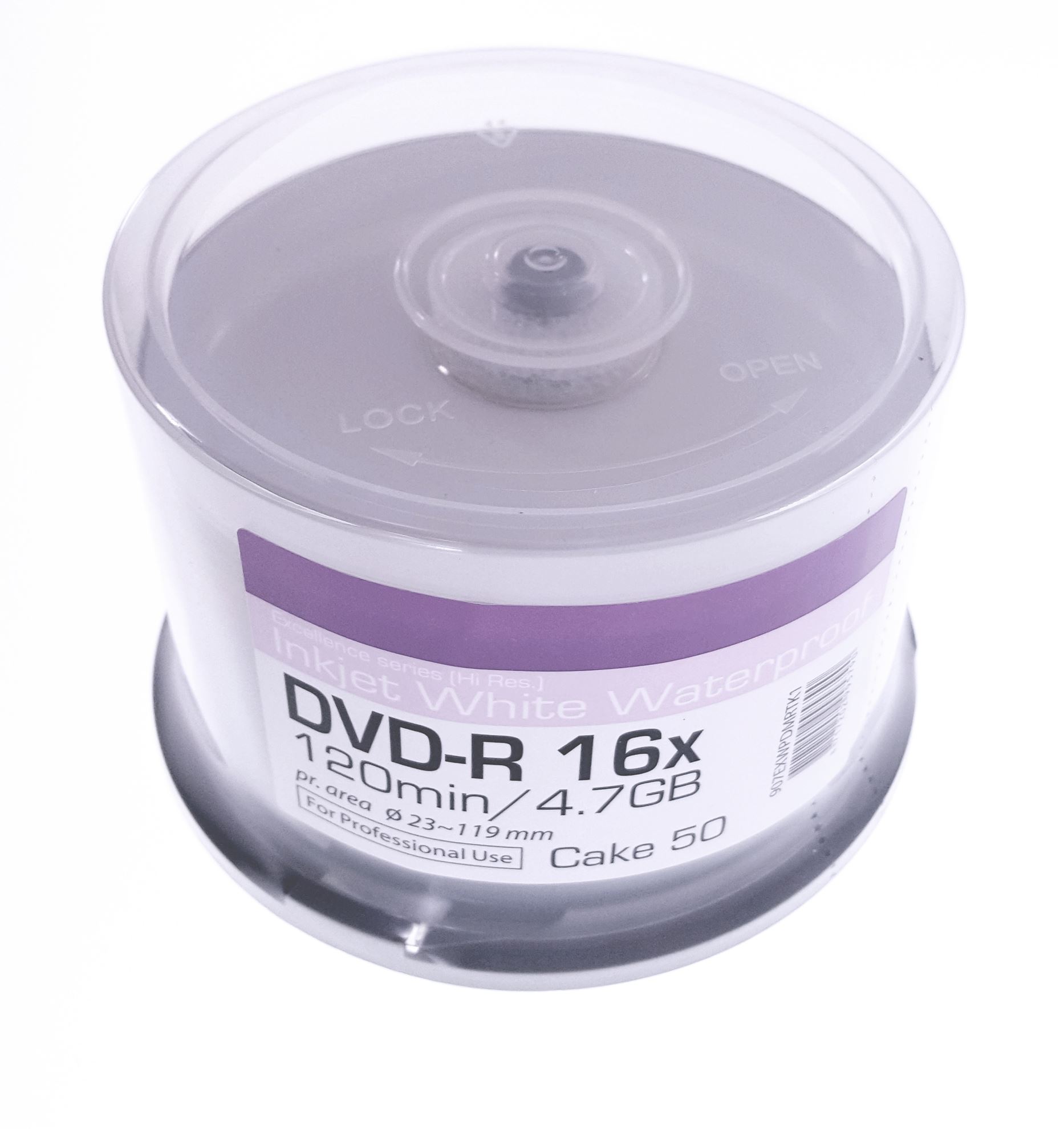 Produse EmagMarketplace - Dvd-R Traxdata Printabil Glossy Inkjet Waterproof 16X 4.7GB, 50 buc