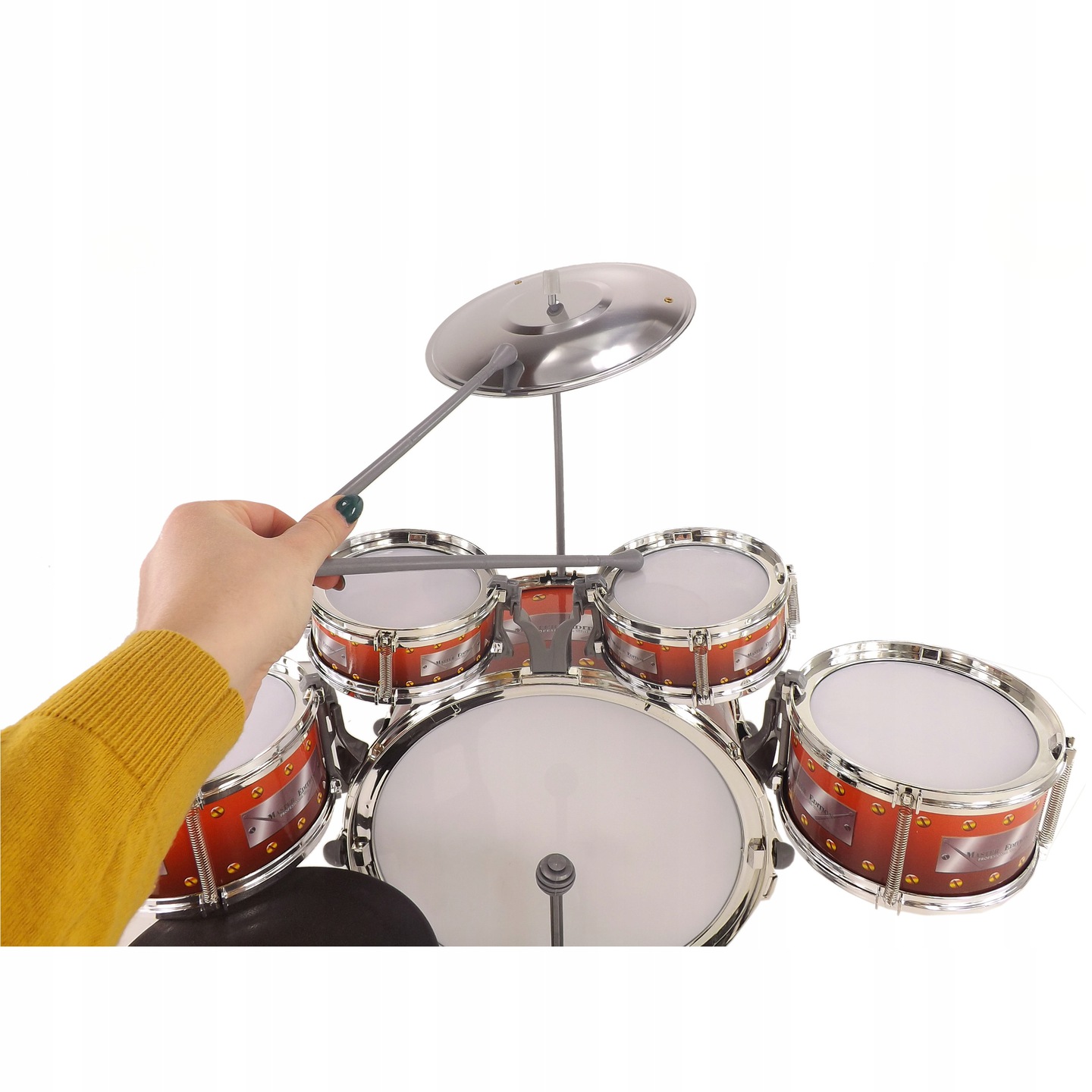 Search scientific Shetland Set Tobe pentru Copii Music Star Jazz Drum, kit complet Scaunel cu picior,  5 Tobe, 1 Talger,2 Bete pentru Tobe - eMAG.ro
