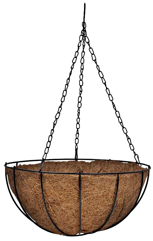 Produse EmagMarketplace - Suport pentru flori din cocos si metal SGTT Coconut 35x35x17 cm