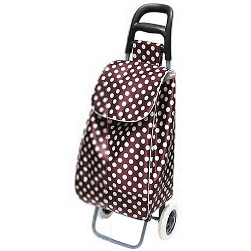 Produse EmagMarketplace - Carucior cumparaturi Lukas , PE/PVC, max 30 kg, dimensiune 35 x 30 x 96 cm