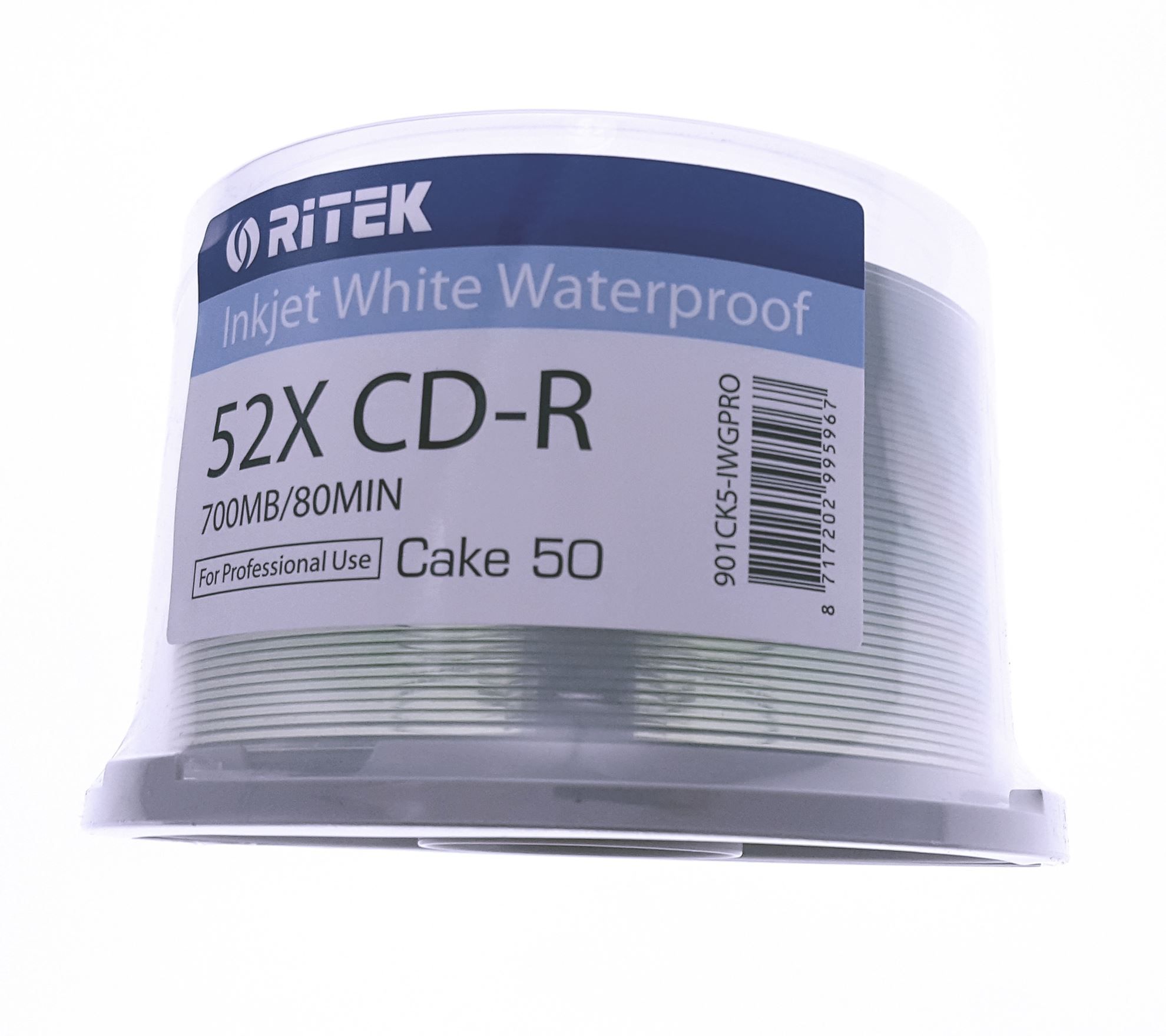Produse EmagMarketplace - CD-R Traxdata , 700MB, 52X ,Water Resist. Glossy Ink/Thermal , Printabil, cake 50