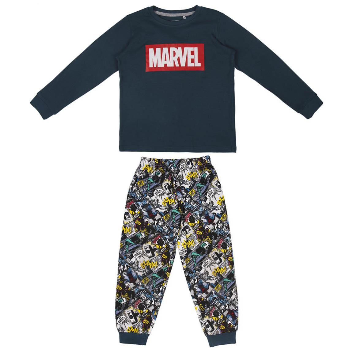 Travel Admirable initial Pijamale lungi, Cerda, Marvel Avengers, Bumbac, Multicolor - eMAG.ro
