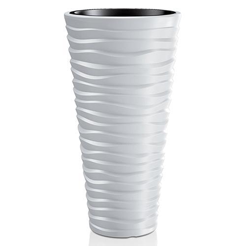 Ghivece si suporturi - Ghiveci pentru flori SGTT diametru 39cm,inaltime 75cm,alb