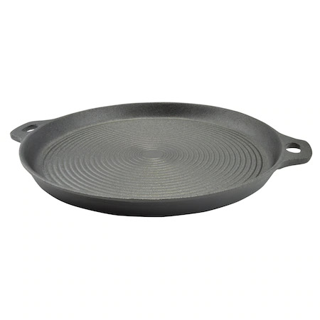 Gratare gradina - Plita rotunda din fonta 33cm cu manere