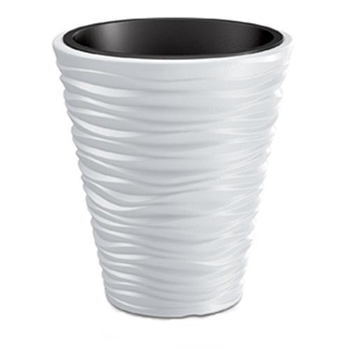 Ghivece si suporturi - Ghiveci pentru flori SGTT diametru 34.5 cm,inaltime 38.5 cm,alb