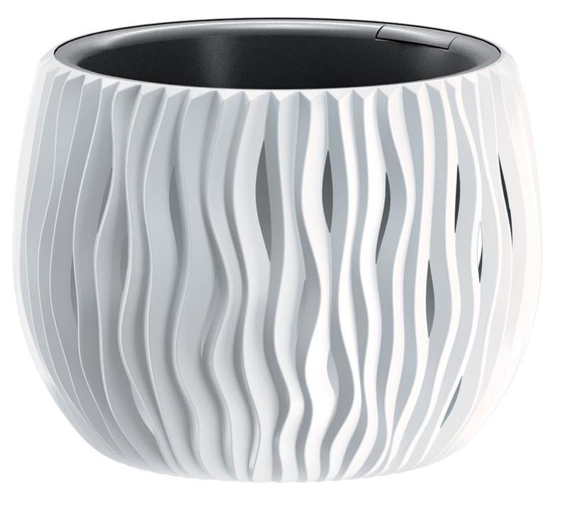 Ghivece si suporturi - Ghiveci flori Bowl 240,diametru 160mm,inaltime 170 mm,alb