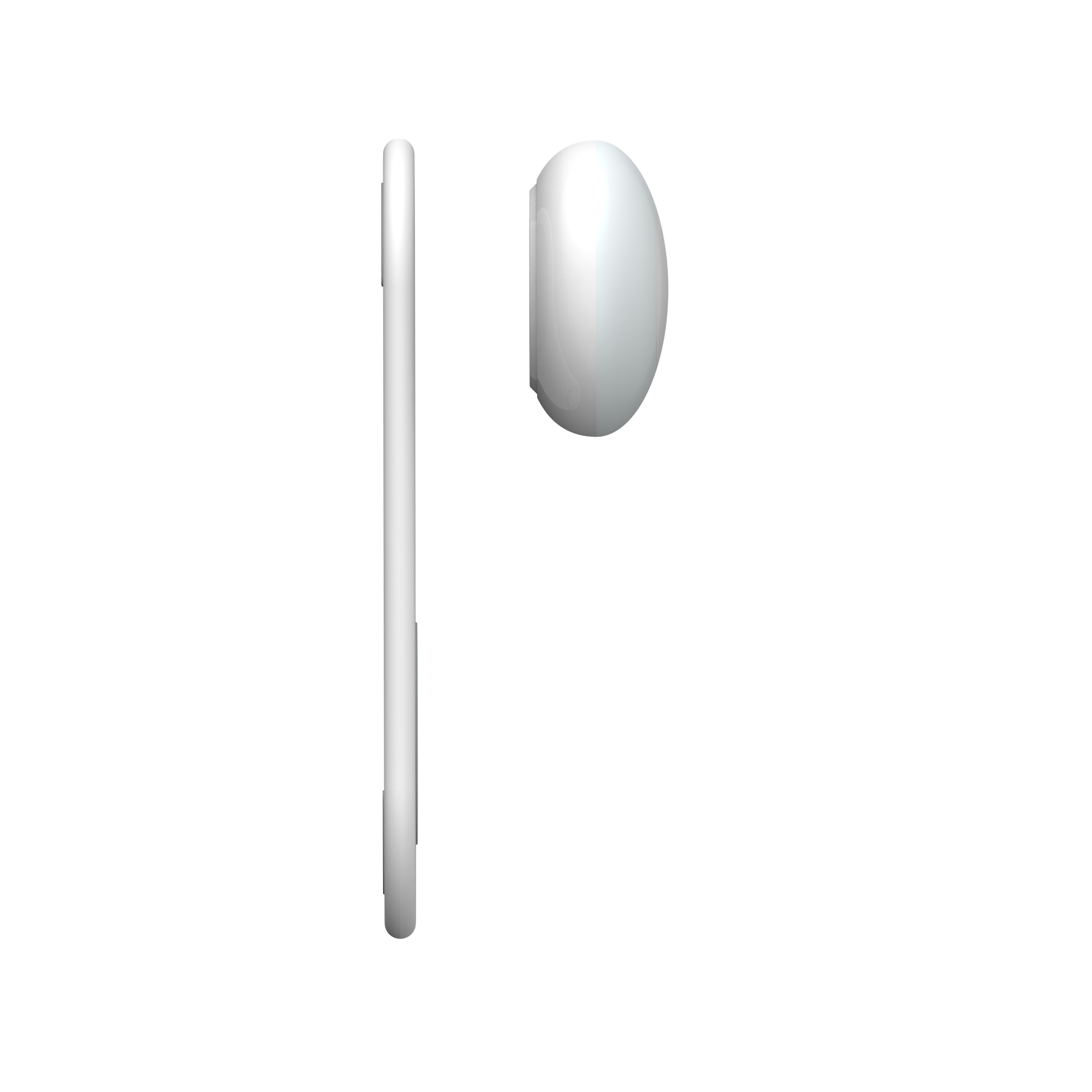 Veioza lampa de veghe LED 2in1 EVTrend®, cu incarcator Wireless Fast-Charge universal pentru telefoane iPhone sau Android, lumina calda, magnet, carlig de agatare, Alb