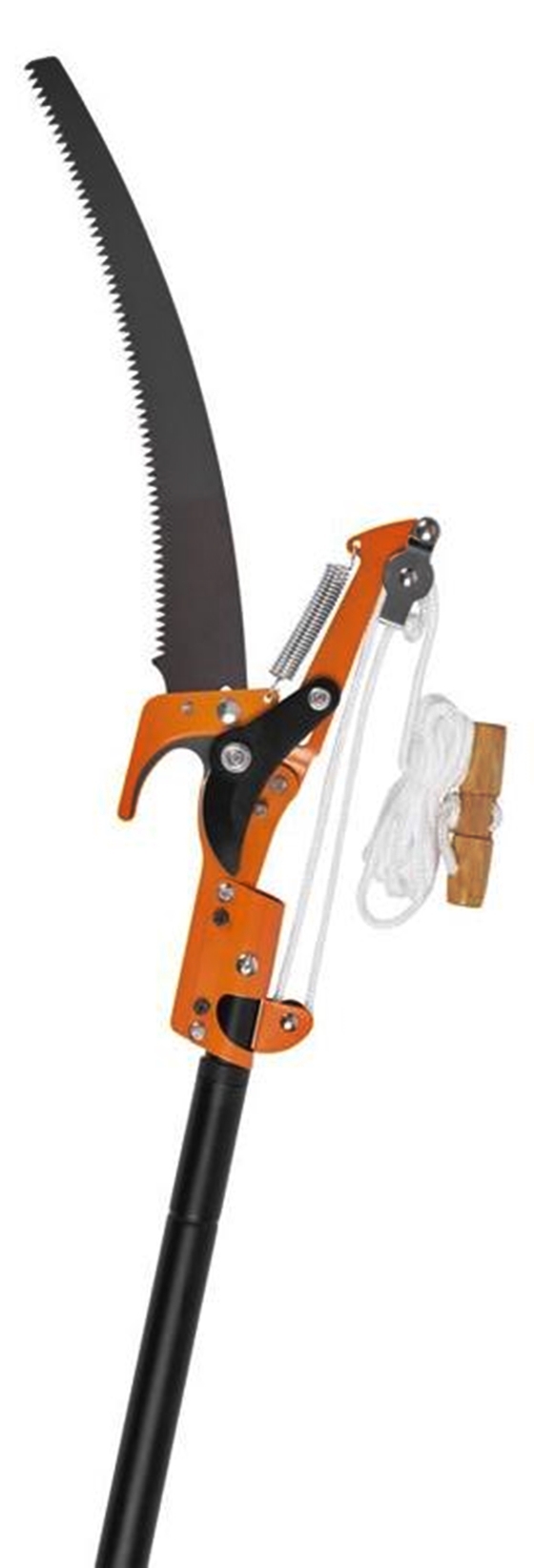 Produse EmagMarketplace - Fierastrau crengi+foarfeca SGTT, cu maner metalic telescopic, max 2.8 m