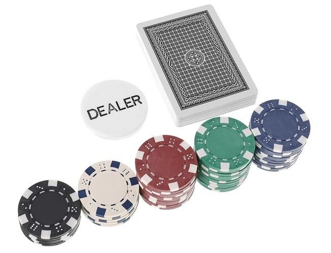 Set de Poker cu 300 de jetoane Include 2 seturi de carti 5 zaruri servieta de aluminiu [4]