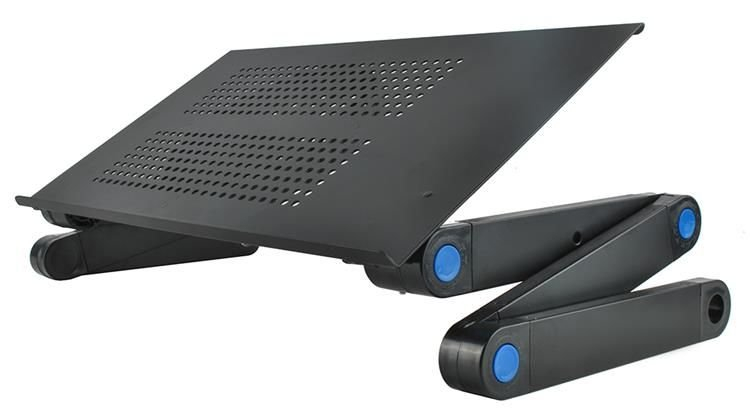 Masuta rabatabila pentru laptop inaltime reglabila USB cooler racire 27X48 cm cu Mouse Pad negru [5]