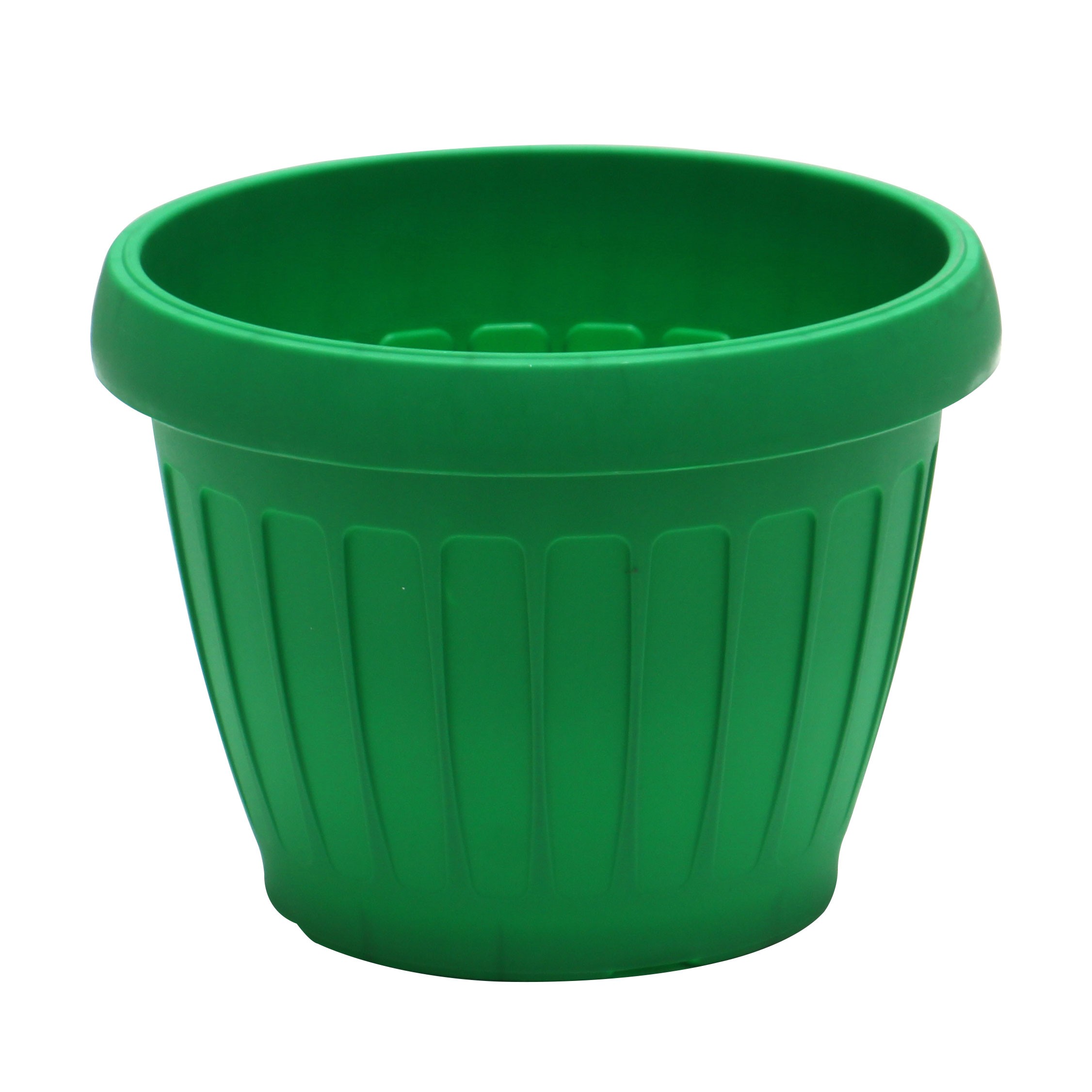 log Indomitable laundry Set ghiveci din plastic + suport pentru interior/exterior, culoare verde, D  23 cm - eMAG.ro