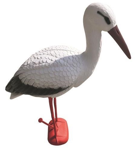 Accesorii pentru gradina - Decoratiune pentru gradina White Stork,rasina sintetica,72 x 20 x 72cm