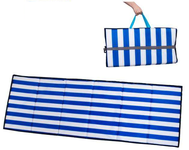 Saltea pliabila pentru plaja sau picnic Impermeabila, poliester, Albastru [3]