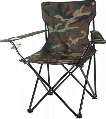 Scaune, mese si umbrele camping - Scaun pliabil pentru pescuit sau camping 85x50x85 cm,army camouflage,max 120kg