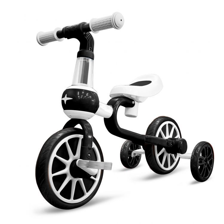 Bicicleta pentru cu roti ajutatoare pedale, +3 ani, 50x69x35 cm, negru-alb - eMAG.ro
