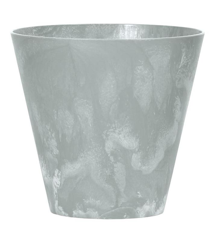 Ghivece si suporturi - Ghiveci pentru flori SGTT diametru 24 cm,inaltime 23 cm,culoare gri-ciment