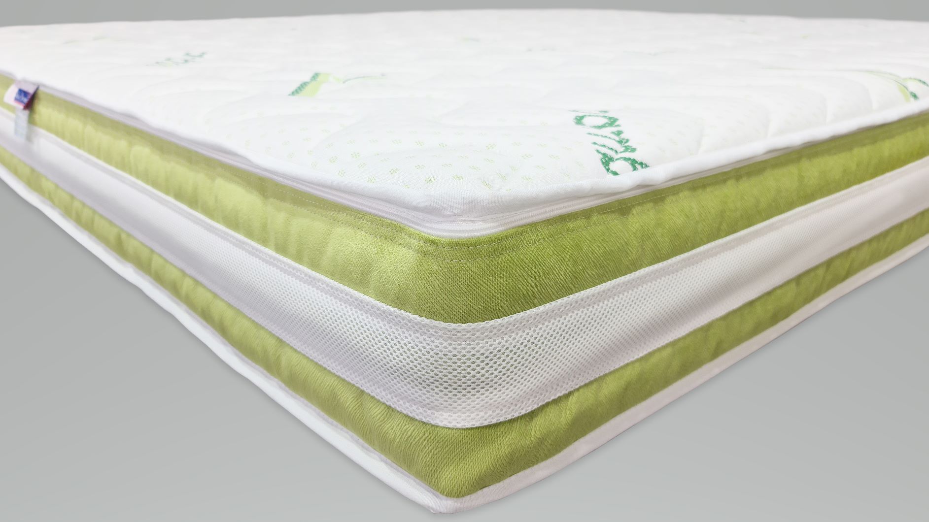 Saltea Anatomica Dolce Dormire Premium M3 Bio Bamboo GreenLine 15+3+1, 190x190x19cm, Spuma poliuretanica cu memorie, Husa detasabila, lavabila, matlasata, Bambus BIO,, Sistem de aerisire, Ferma 1 24327360
