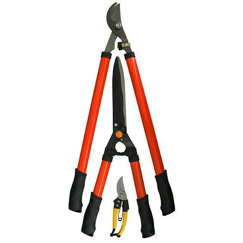 Produse EmagMarketplace - Set 3 foarfeci pentru crengi, gard viu si vita de vie