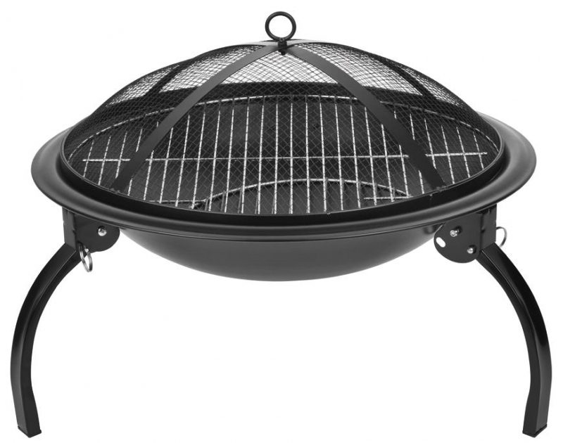 Gratare gradina - Gratar gradina,camping grill rotund, metal, 54x25 cm