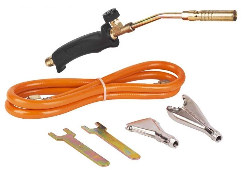 Arzatoare camping - Arzator gaz cu furtun 1.5m si 3 capete 17-20-40 mm