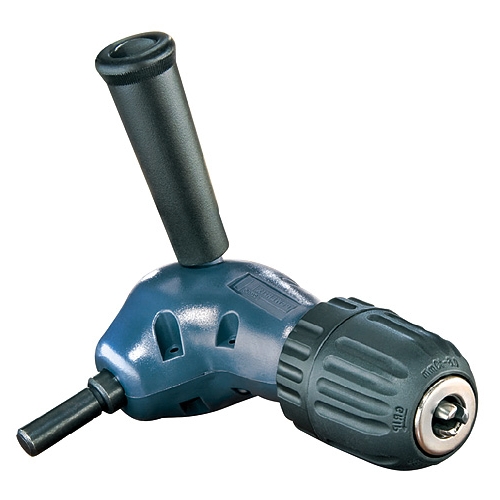 Seturi si accesorii pentru gaurit si insurubat - Adaptor cu mandrina fara cheie pentru gaurire la unghi de 90ﾰ