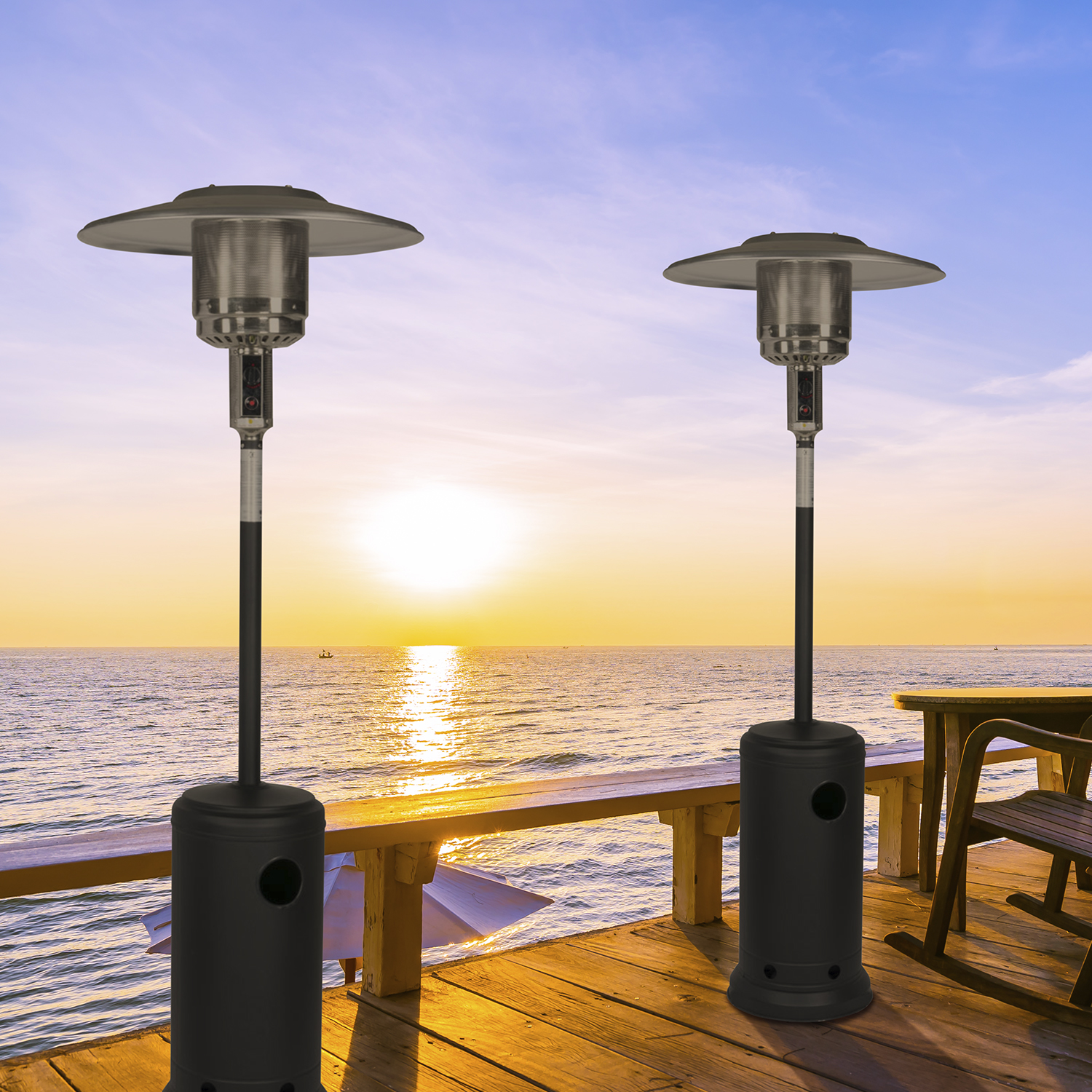Marketplace Fiammetta Stainless Steel Outdoor Patio Heater