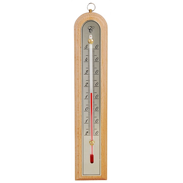 Termometre Meteo - Termometru lemn 26 cm pentru interior/exterior -20ﾰ C + 50ﾰ C