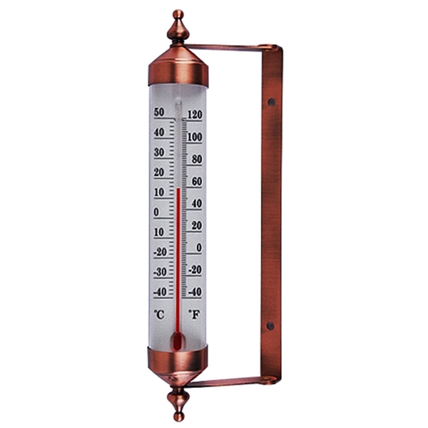 Produse EmagMarketplace - Termometru metal RS 24 cm pentru interior/exterior -40ﾰ C + 50ﾰ C