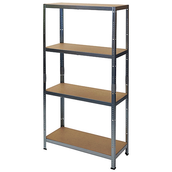 Rafturi, fisete si vestiare - Raft depozitare, 4 polite, 90x40x180 cm, 175 kg/polita