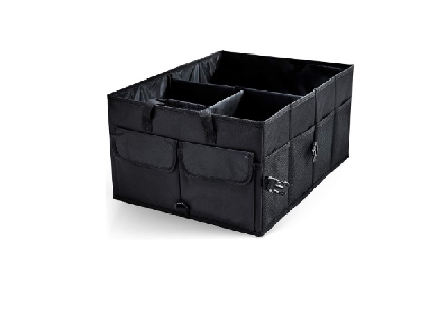 Suporturi auto - Organizator auto LUXURY pliabil pentru portbagaj cu 3 sertare si 6 buzunare,55x38x26 cm