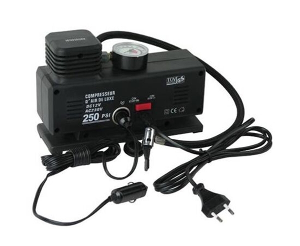 Produse EmagMarketplace - Compresor auto cu manometru, alimentare 12V/220V 120W
