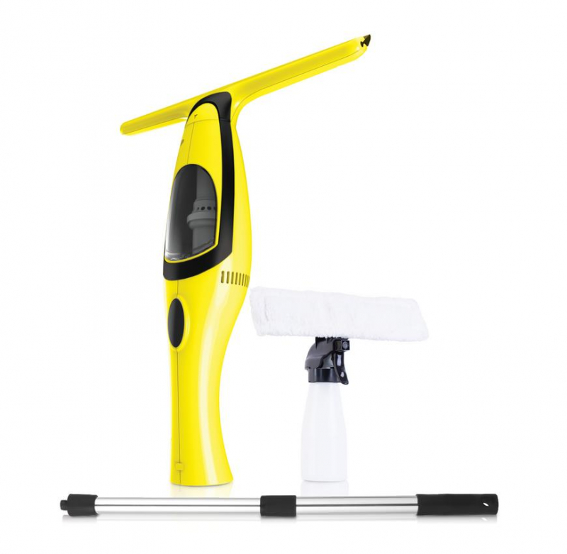 Aspiratoare - Aspirator geamuri cu acumulator Li-Ion 2000mAh, telescopic max 120cm