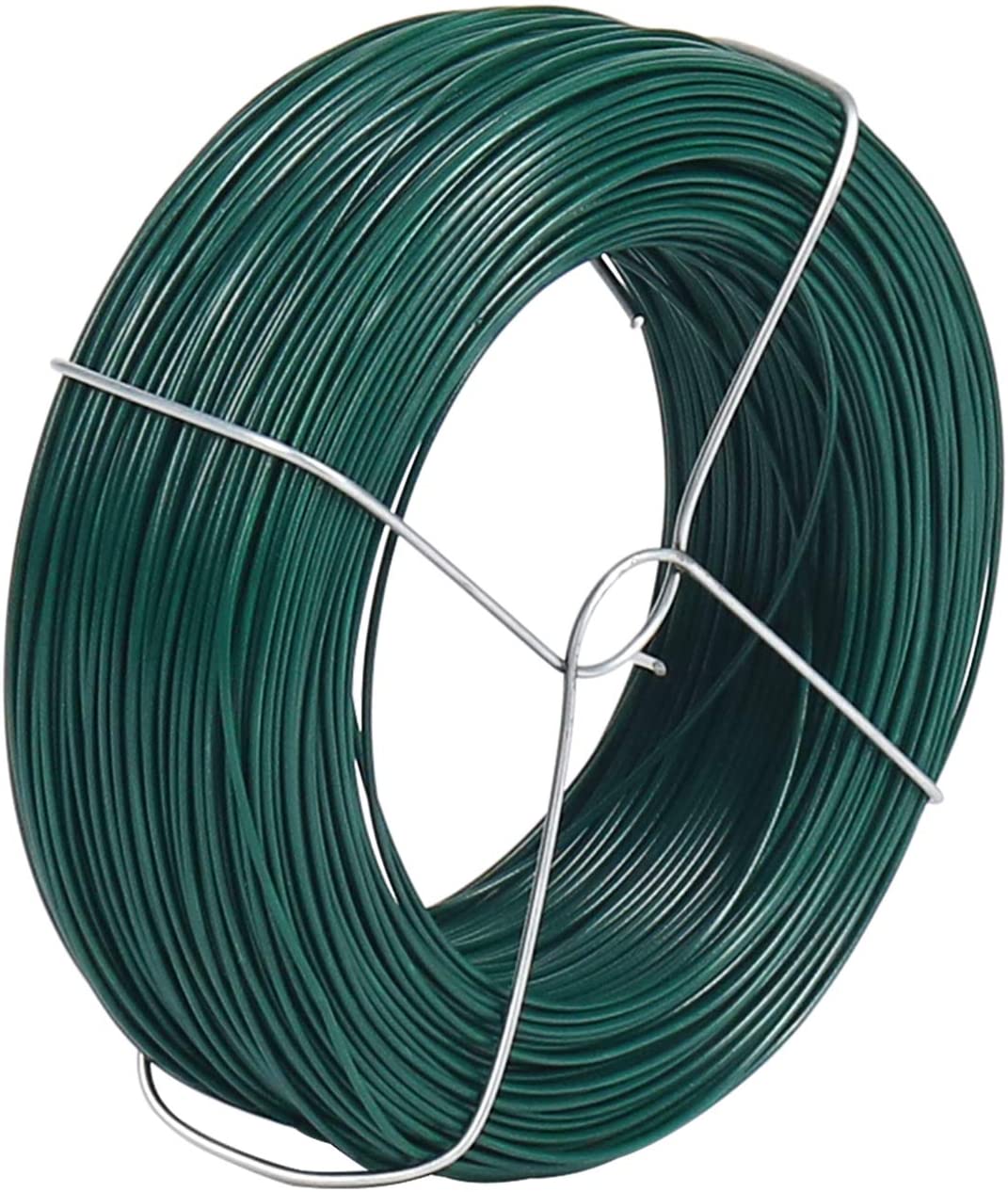 Produse EmagMarketplace - Sarma verde pentru legat in gradina,1.6mmx50m, PVC Coated