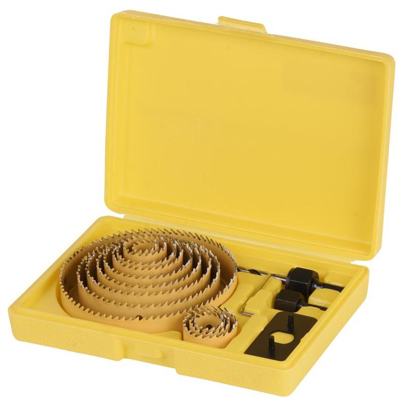 Seturi si accesorii pentru gaurit si insurubat - Set 16 carote pentru rigips, lemn, PVC 19-127 mm