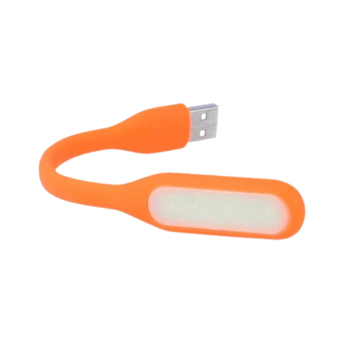 Lampă Pliabilă USB Lanternă LED Flexibilă Pentru Laptop Power Bank &ndash; Portocalie