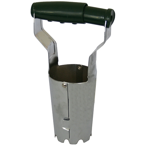 Accesorii unelte gradinarit - Dispozitiv metalic pentru plantat bulbi flori si legume, diametru 73mm