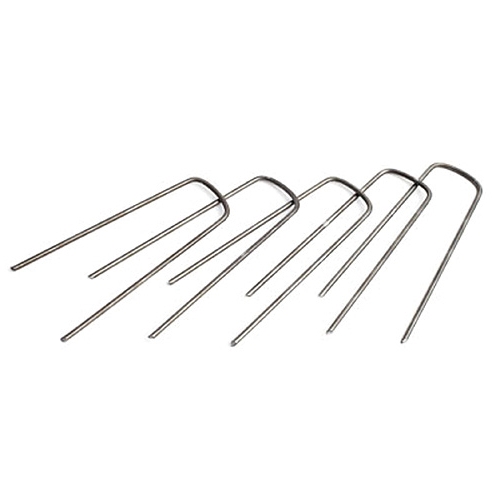 Produse EmagMarketplace - Set 40 bucati cuie metalice pentru fixare folie antiburuieni 4x15cm