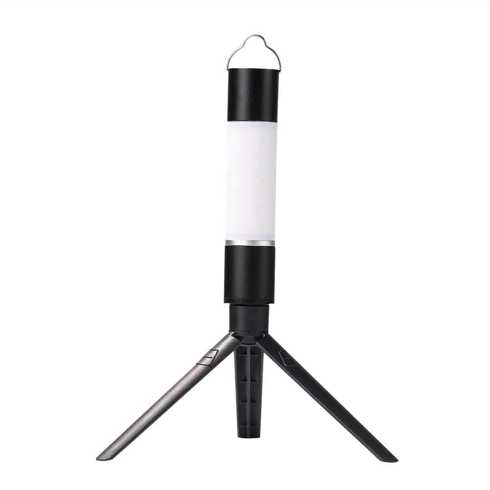 Lanterna camping LED Techone Tower lumina rece si calda, trepied, functie lanterna, agatatoare, negru